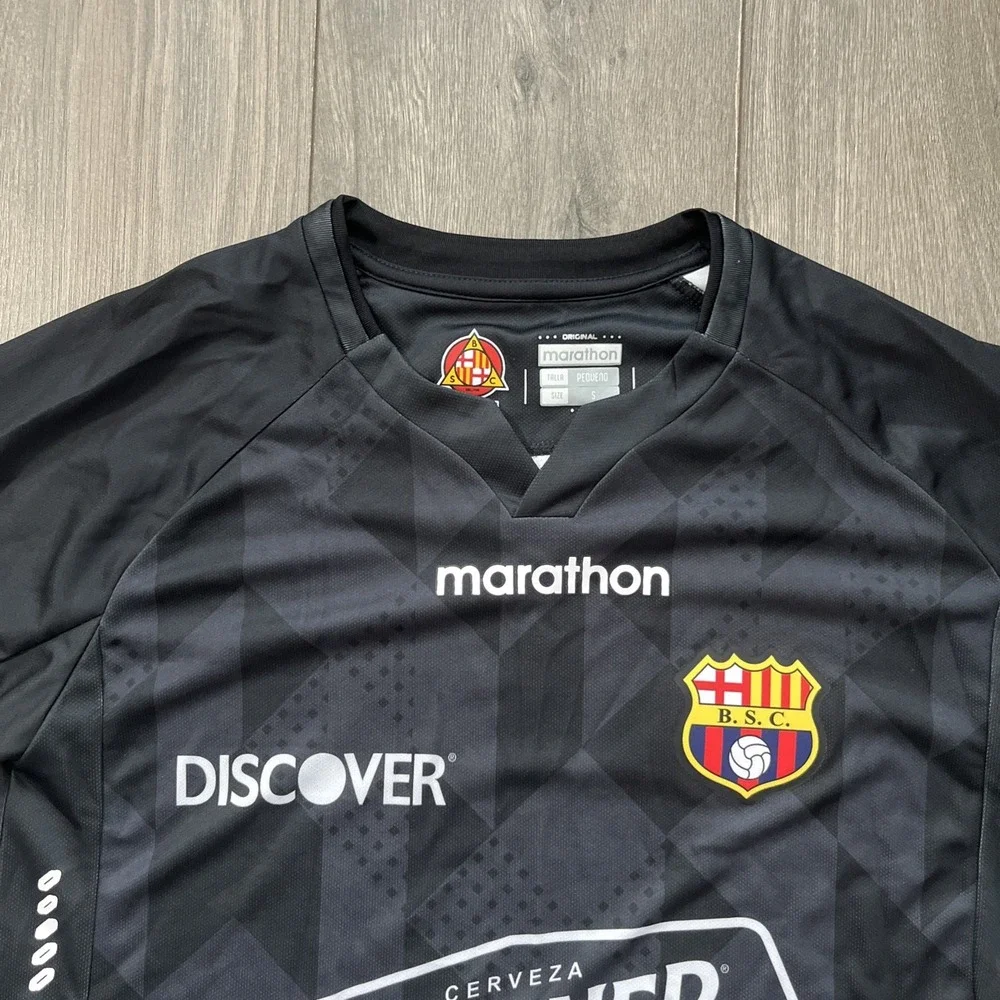 Marathon Barcelona FC Men's S Jersey Black Short Sleeve
